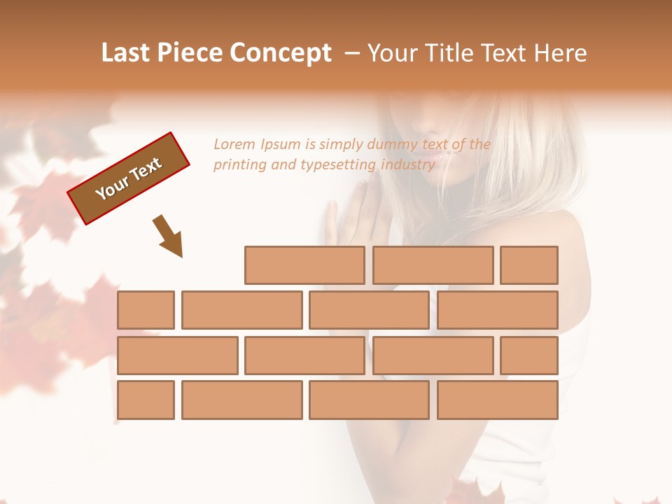 Poster Copy Space Woman PowerPoint Template