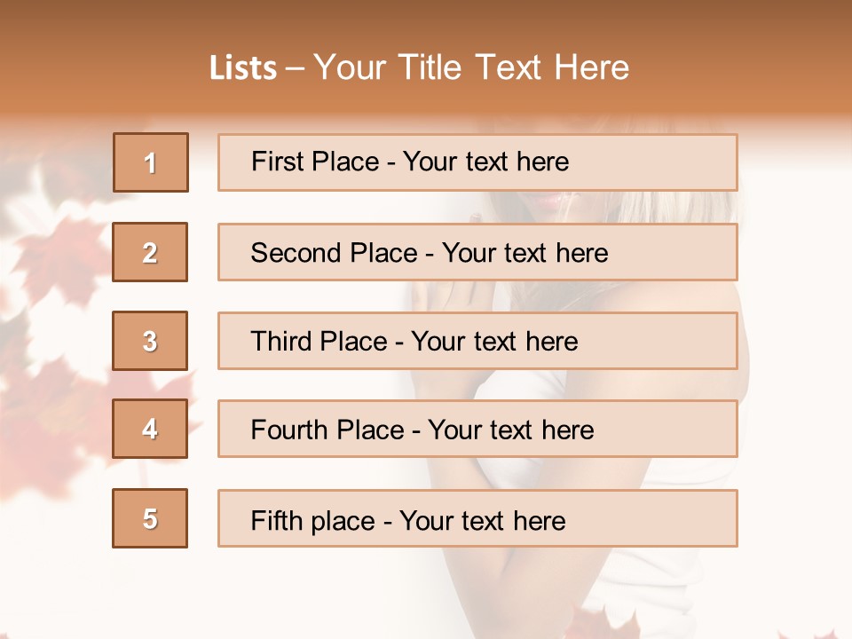 Poster Copy Space Woman PowerPoint Template