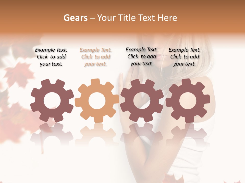 Poster Copy Space Woman PowerPoint Template