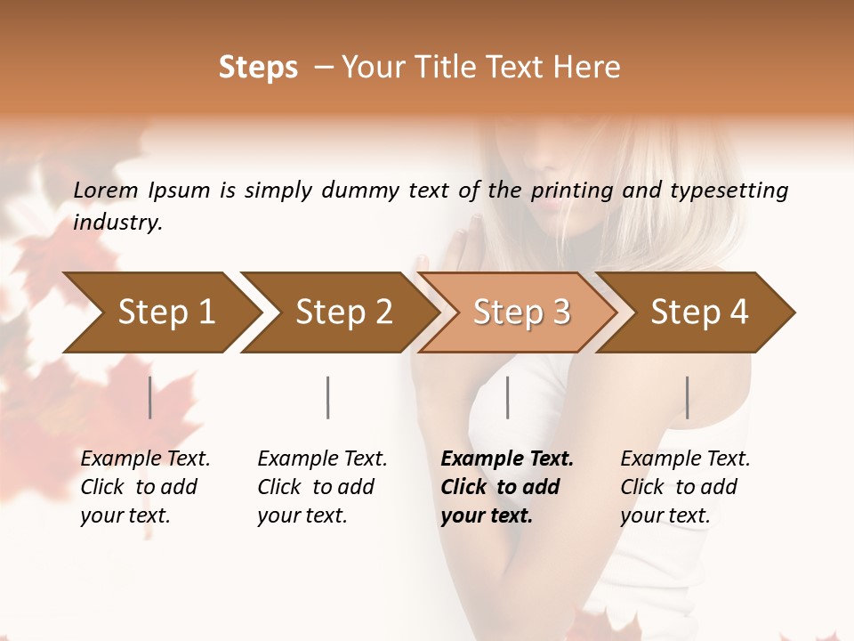 Poster Copy Space Woman PowerPoint Template