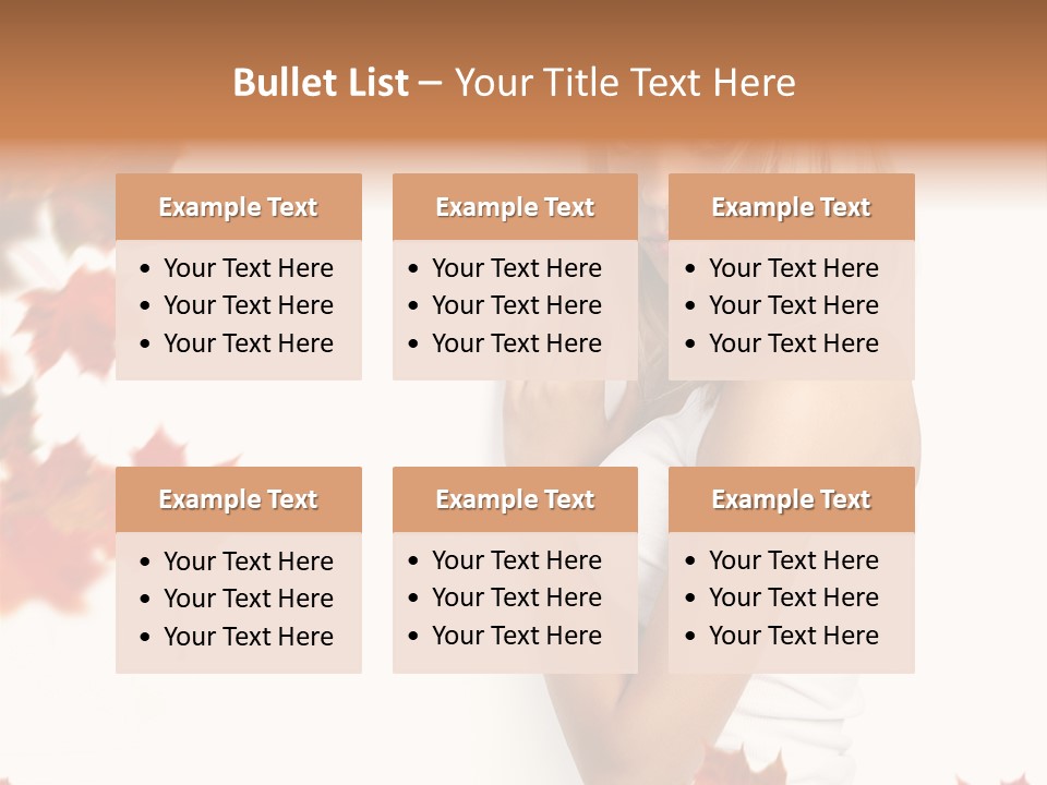 Poster Copy Space Woman PowerPoint Template