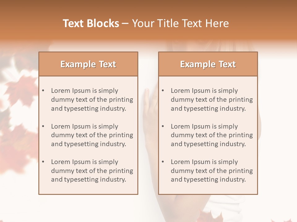 Poster Copy Space Woman PowerPoint Template