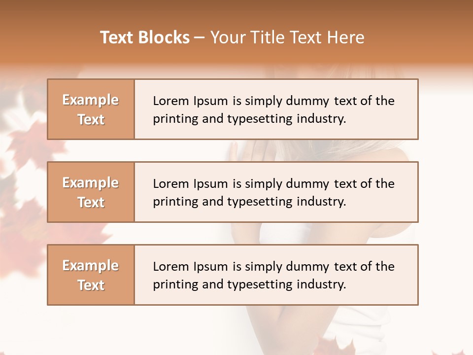 Poster Copy Space Woman PowerPoint Template