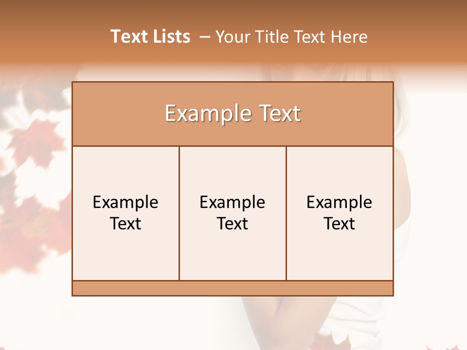 Poster Copy Space Woman PowerPoint Template