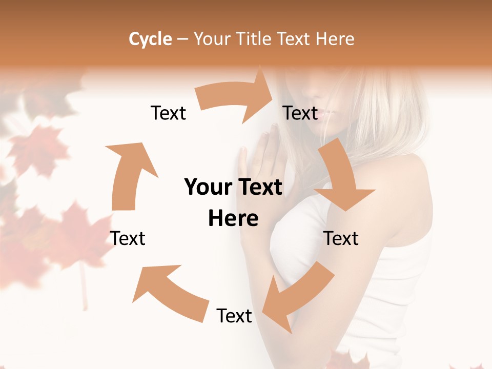 Poster Copy Space Woman PowerPoint Template