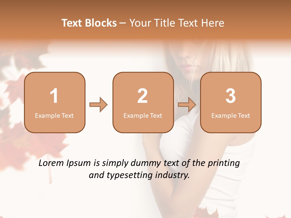 Poster Copy Space Woman PowerPoint Template