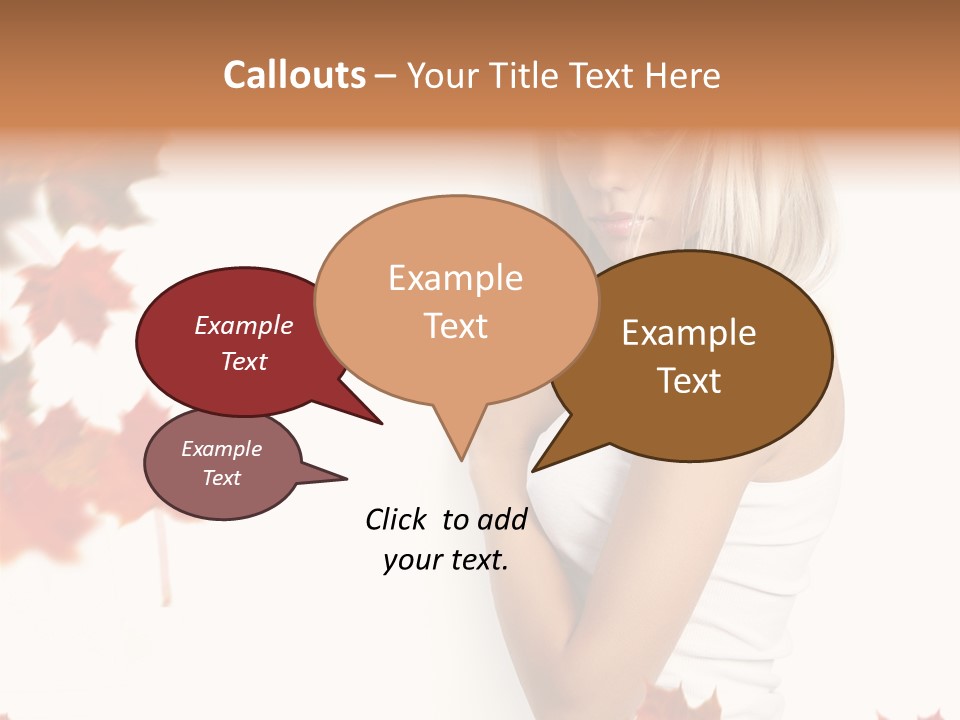 Poster Copy Space Woman PowerPoint Template