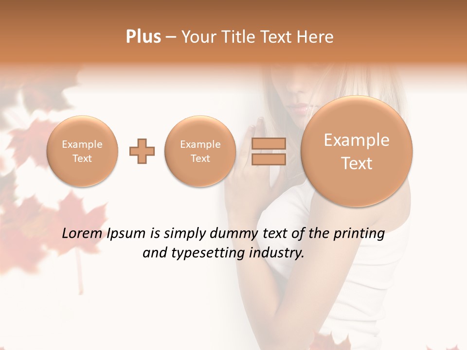 Poster Copy Space Woman PowerPoint Template