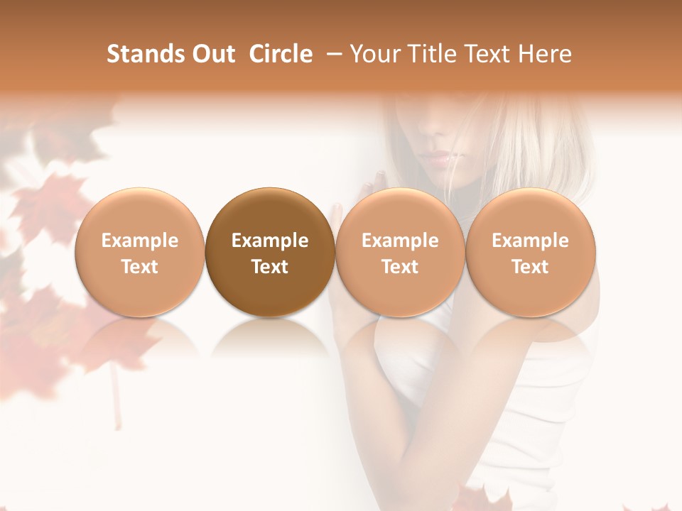 Poster Copy Space Woman PowerPoint Template