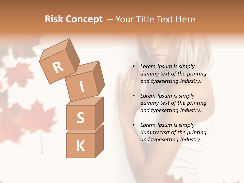 Poster Copy Space Woman PowerPoint Template