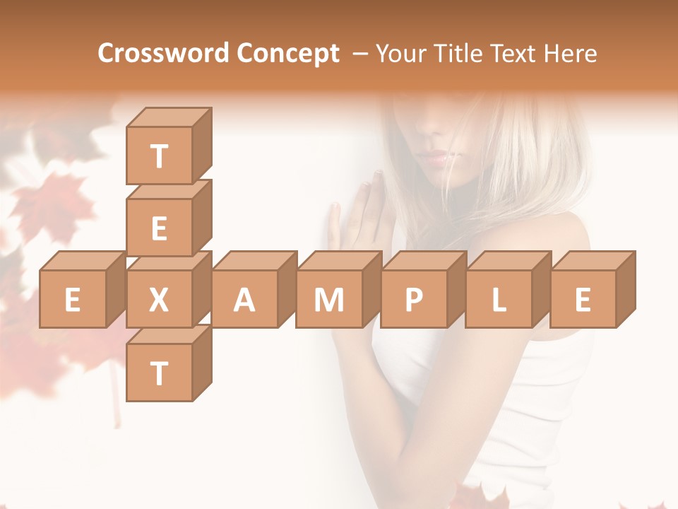 Poster Copy Space Woman PowerPoint Template