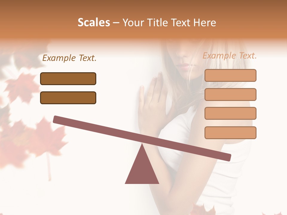 Poster Copy Space Woman PowerPoint Template