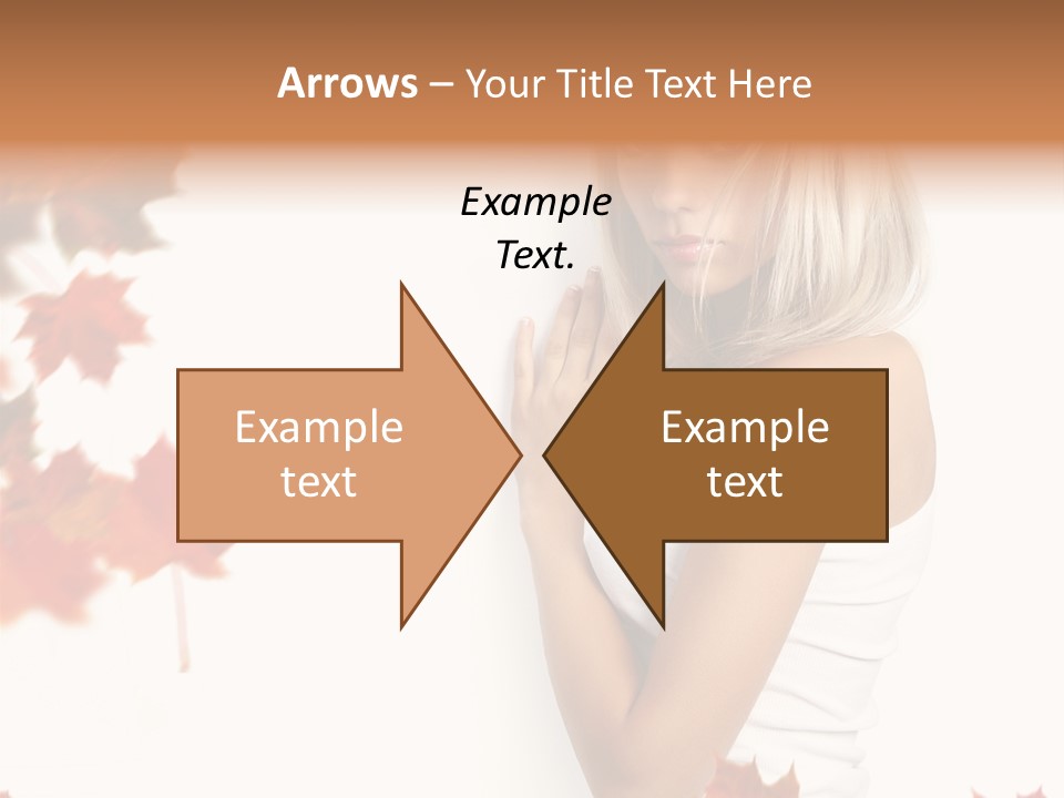 Poster Copy Space Woman PowerPoint Template