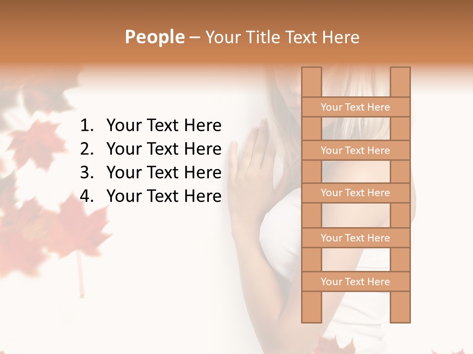 Poster Copy Space Woman PowerPoint Template