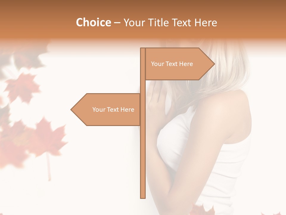 Poster Copy Space Woman PowerPoint Template