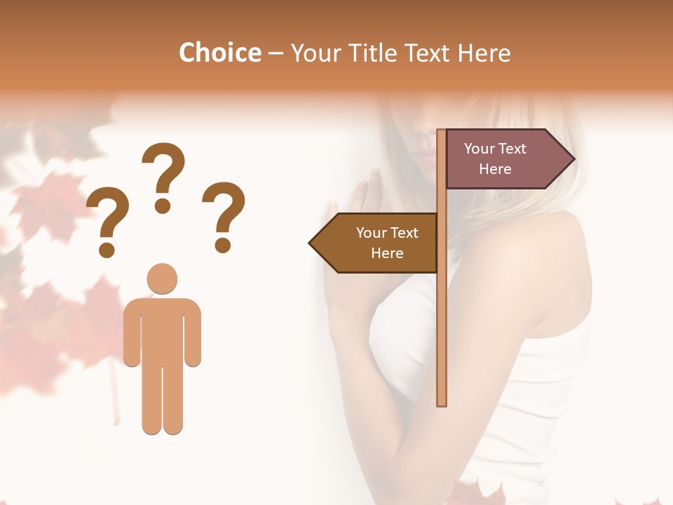 Poster Copy Space Woman PowerPoint Template