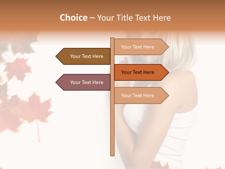 Poster Copy Space Woman PowerPoint Template