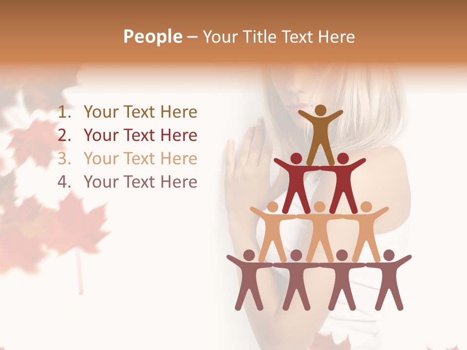 Poster Copy Space Woman PowerPoint Template