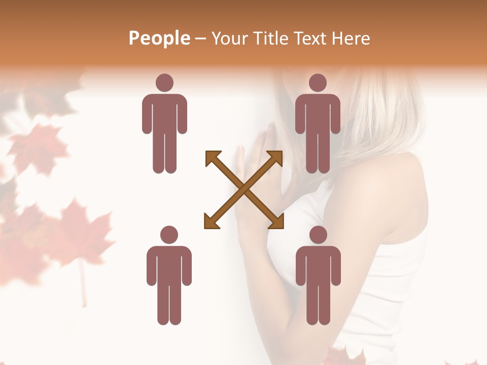 Poster Copy Space Woman PowerPoint Template