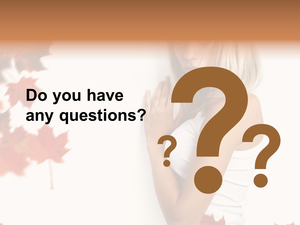 Poster Copy Space Woman PowerPoint Template