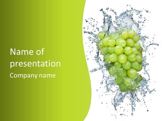 Wave Bunch Fruit PowerPoint Template