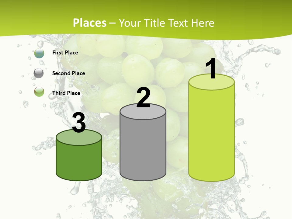 Wave Bunch Fruit PowerPoint Template