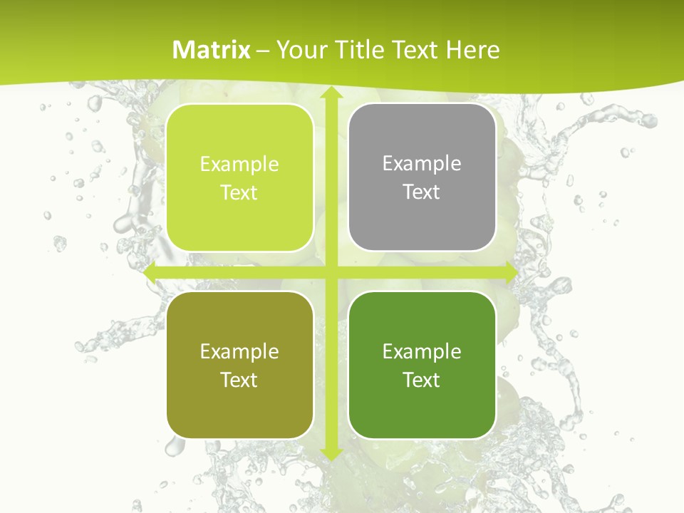 Wave Bunch Fruit PowerPoint Template