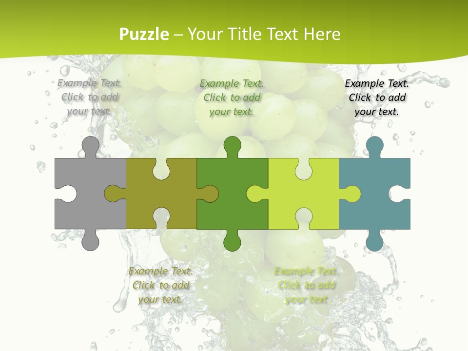 Wave Bunch Fruit PowerPoint Template