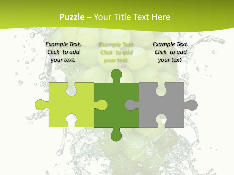 Wave Bunch Fruit PowerPoint Template