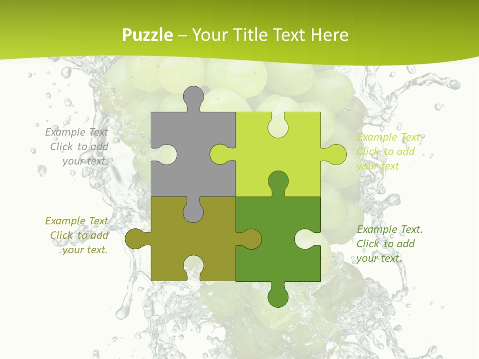 Wave Bunch Fruit PowerPoint Template