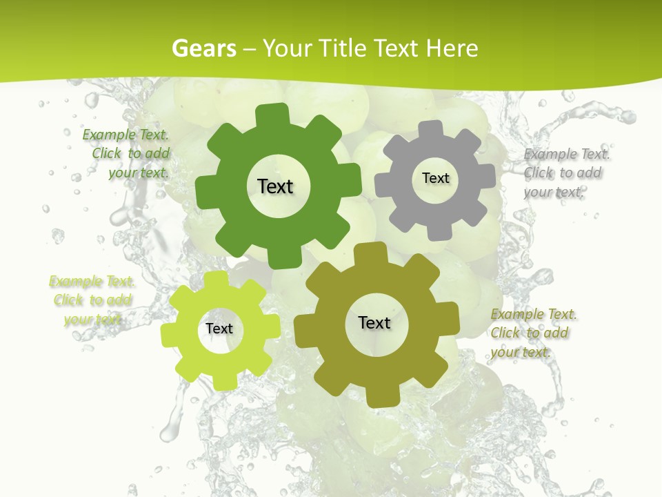 Wave Bunch Fruit PowerPoint Template