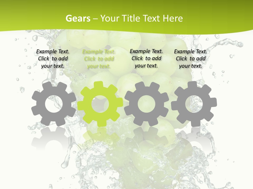 Wave Bunch Fruit PowerPoint Template