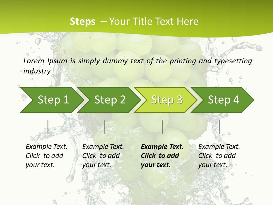 Wave Bunch Fruit PowerPoint Template