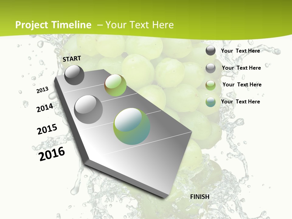 Wave Bunch Fruit PowerPoint Template