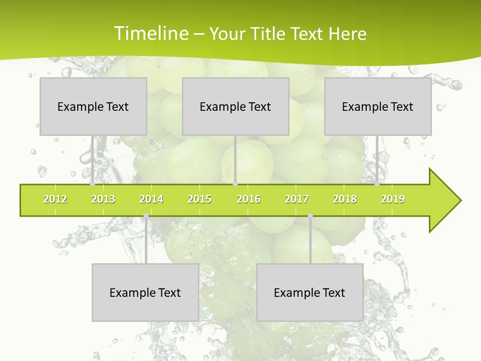 Wave Bunch Fruit PowerPoint Template