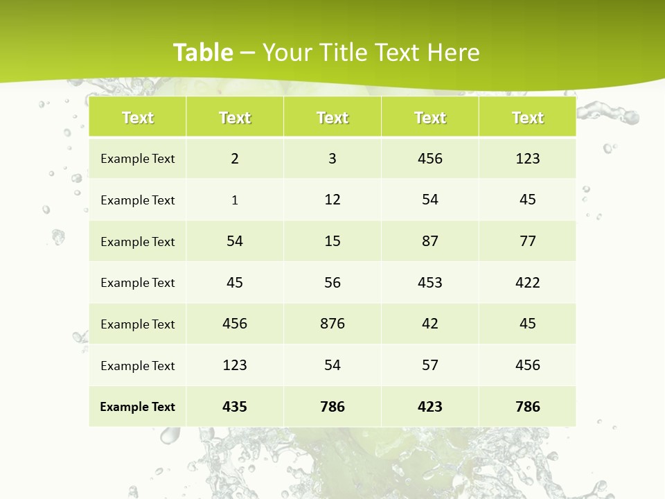 Wave Bunch Fruit PowerPoint Template