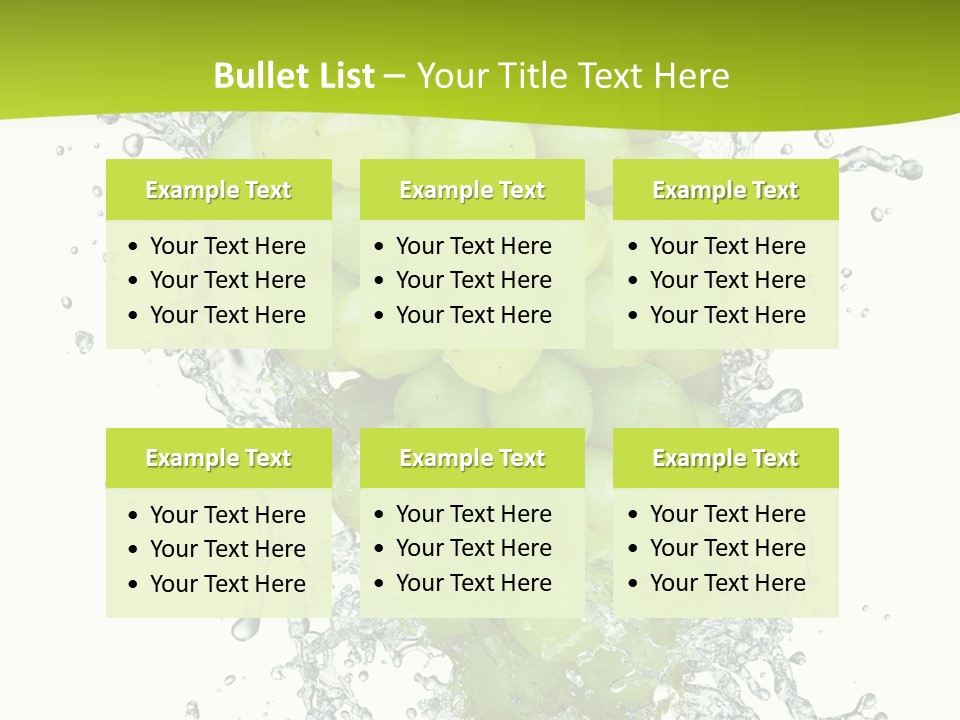 Wave Bunch Fruit PowerPoint Template