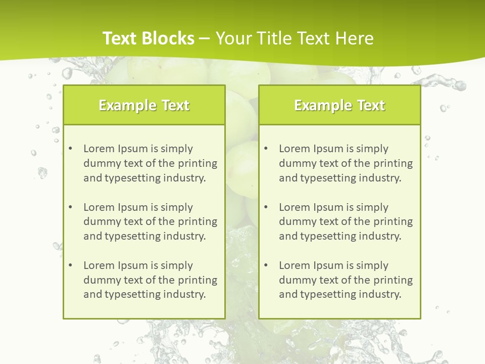 Wave Bunch Fruit PowerPoint Template