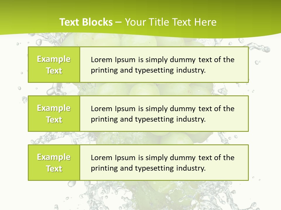 Wave Bunch Fruit PowerPoint Template