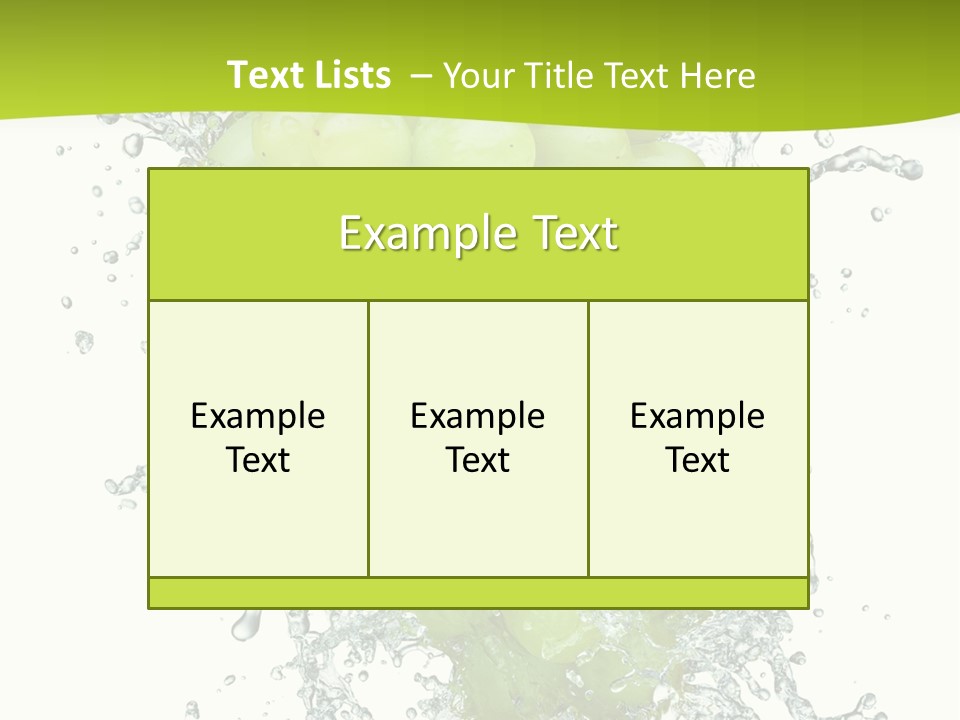 Wave Bunch Fruit PowerPoint Template
