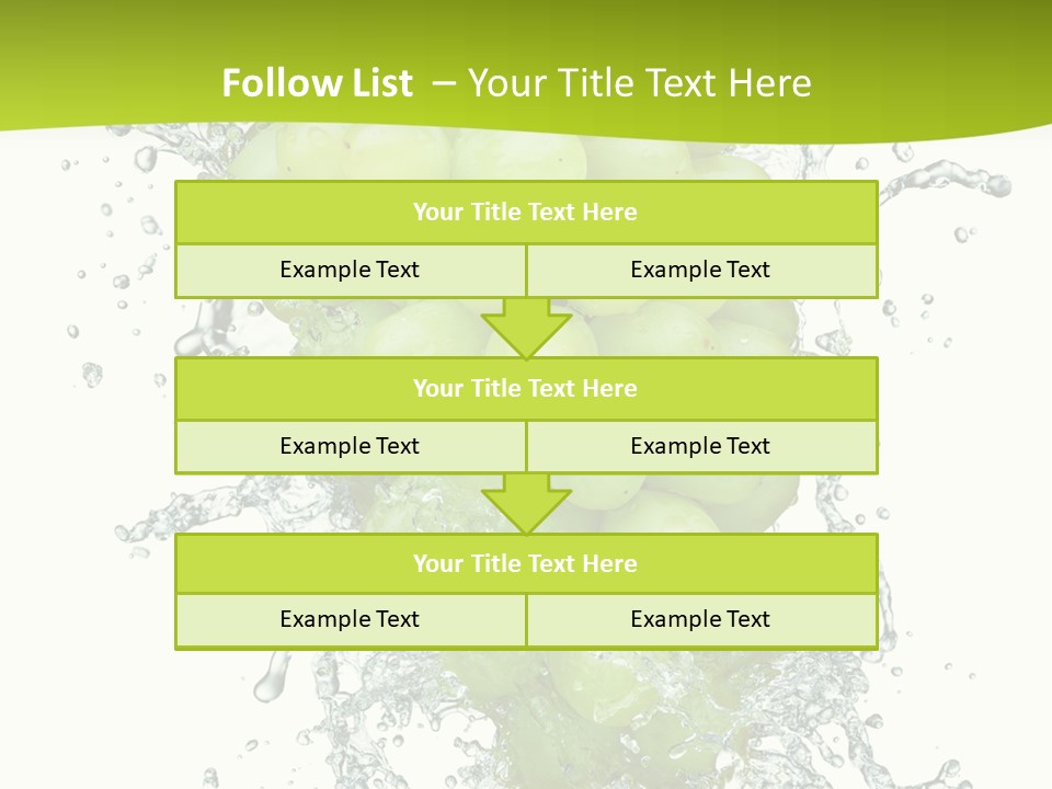 Wave Bunch Fruit PowerPoint Template