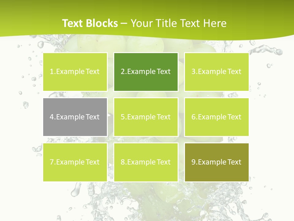 Wave Bunch Fruit PowerPoint Template