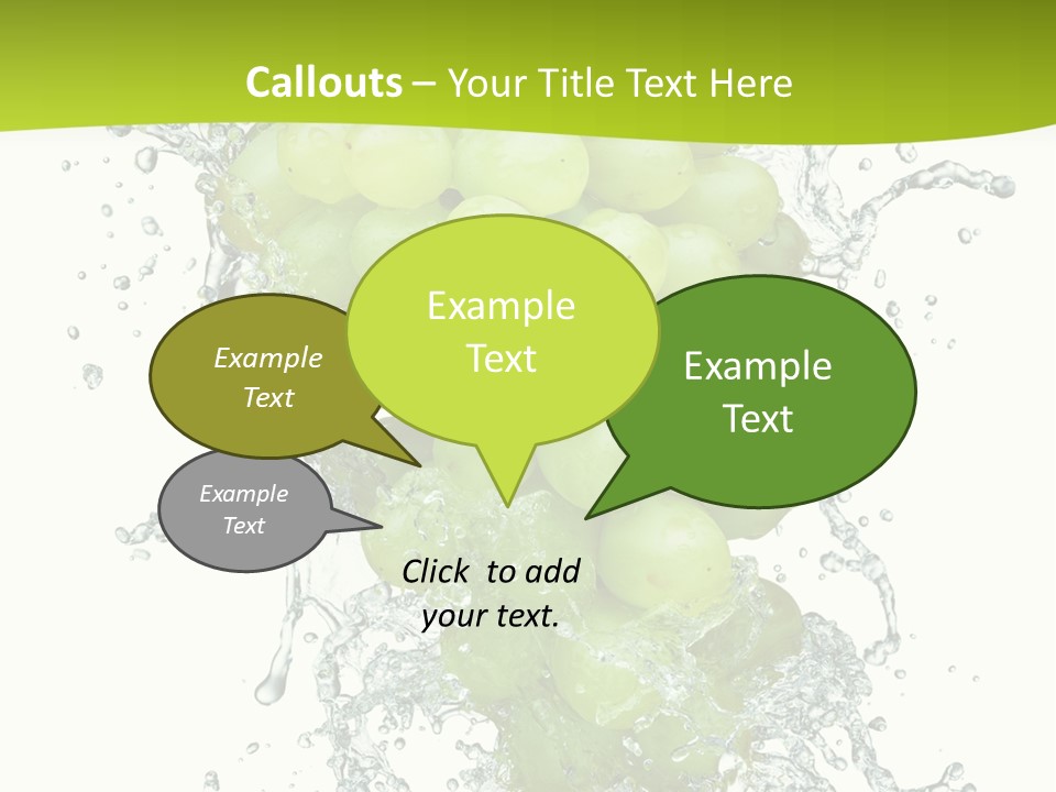 Wave Bunch Fruit PowerPoint Template