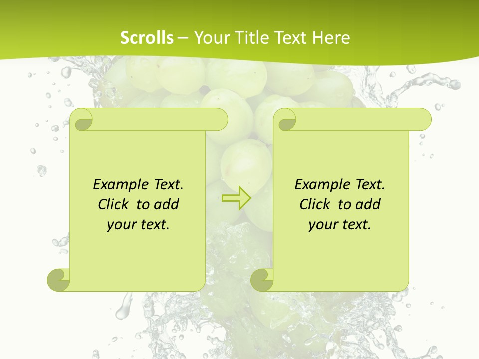 Wave Bunch Fruit PowerPoint Template