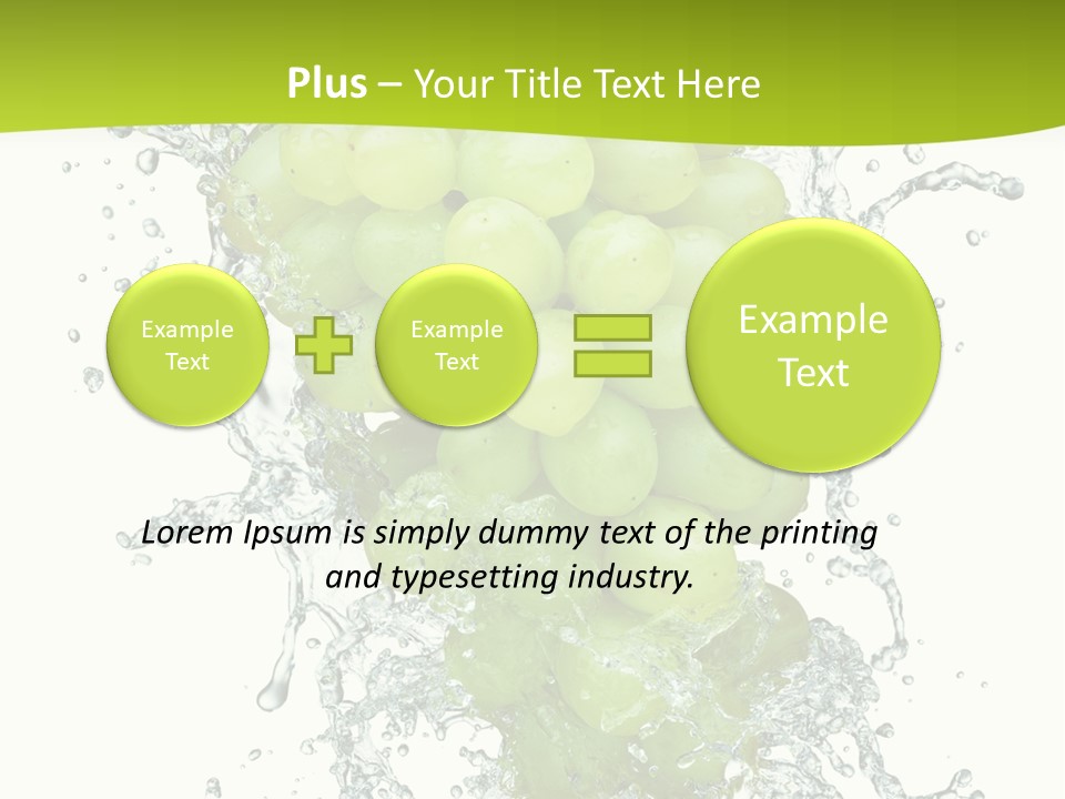 Wave Bunch Fruit PowerPoint Template