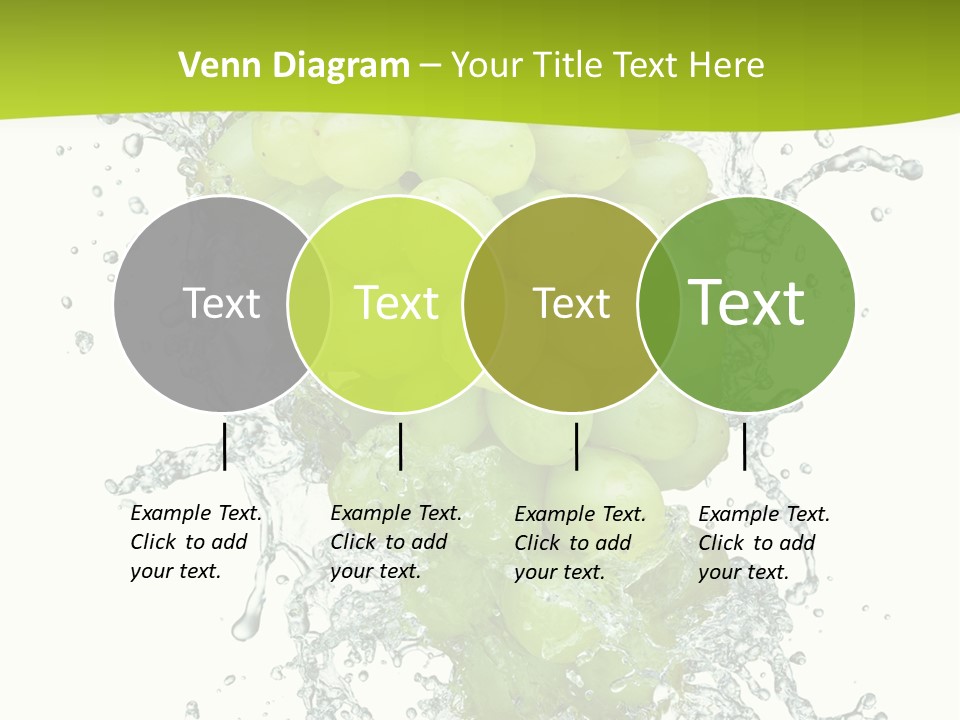 Wave Bunch Fruit PowerPoint Template