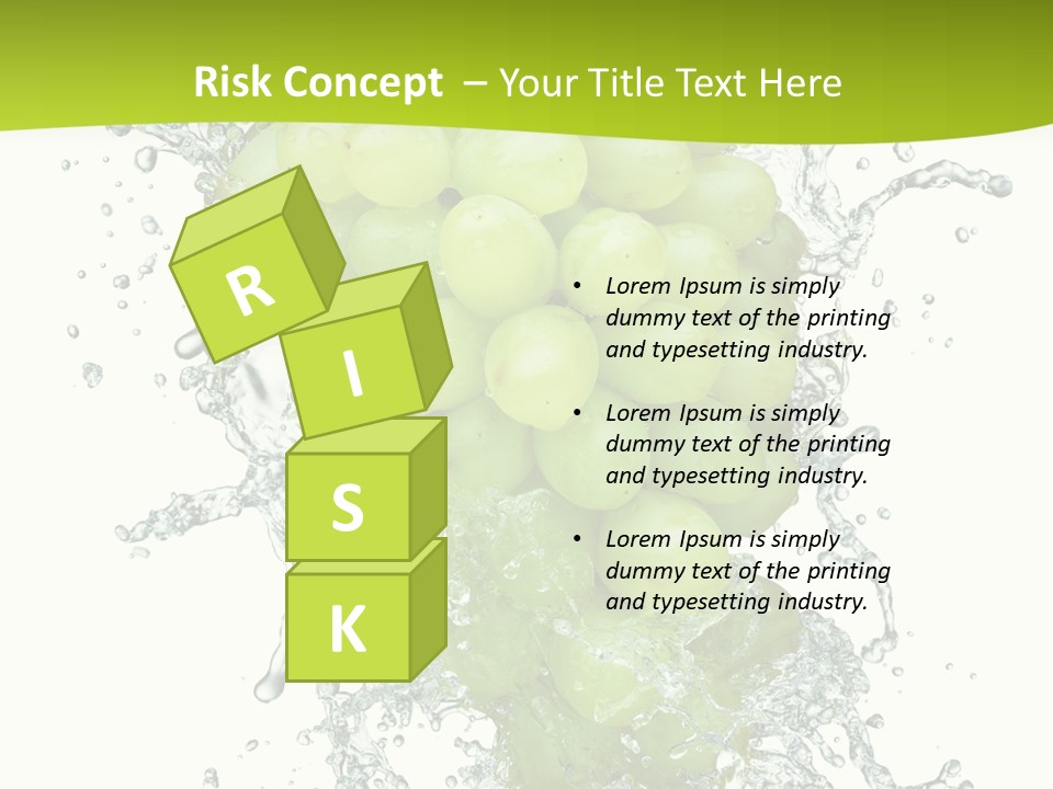 Wave Bunch Fruit PowerPoint Template