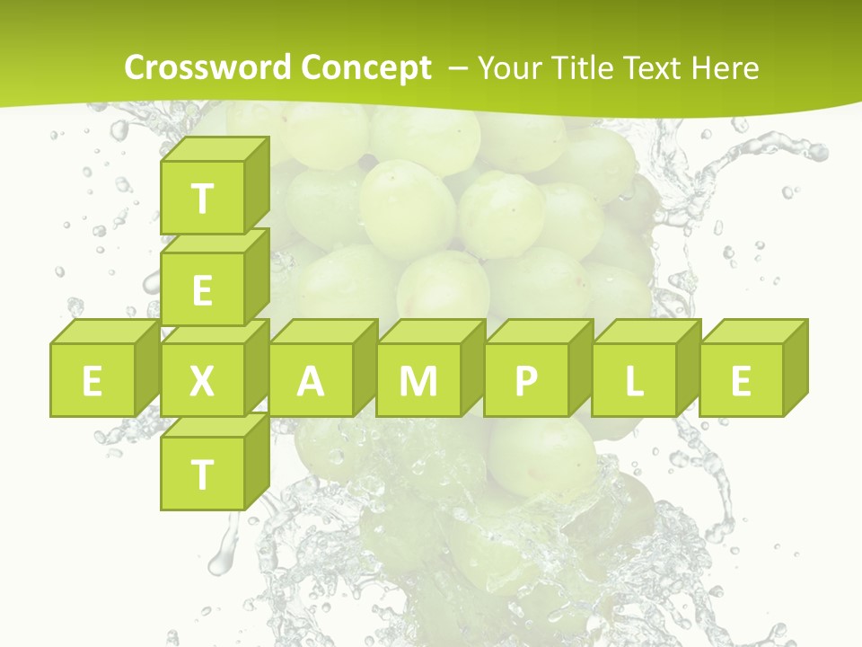 Wave Bunch Fruit PowerPoint Template