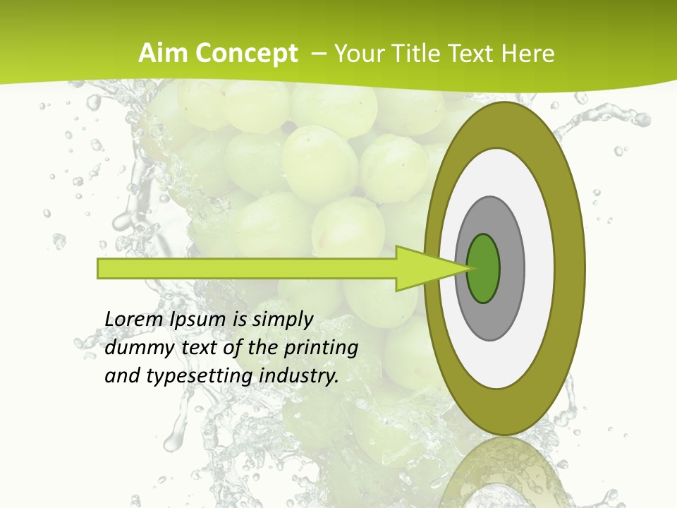 Wave Bunch Fruit PowerPoint Template