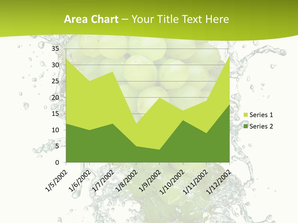 Wave Bunch Fruit PowerPoint Template